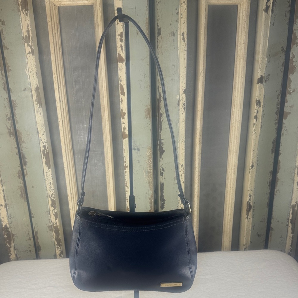 Liz Claiborne Vegan Vintage Navy Shoulder Bag